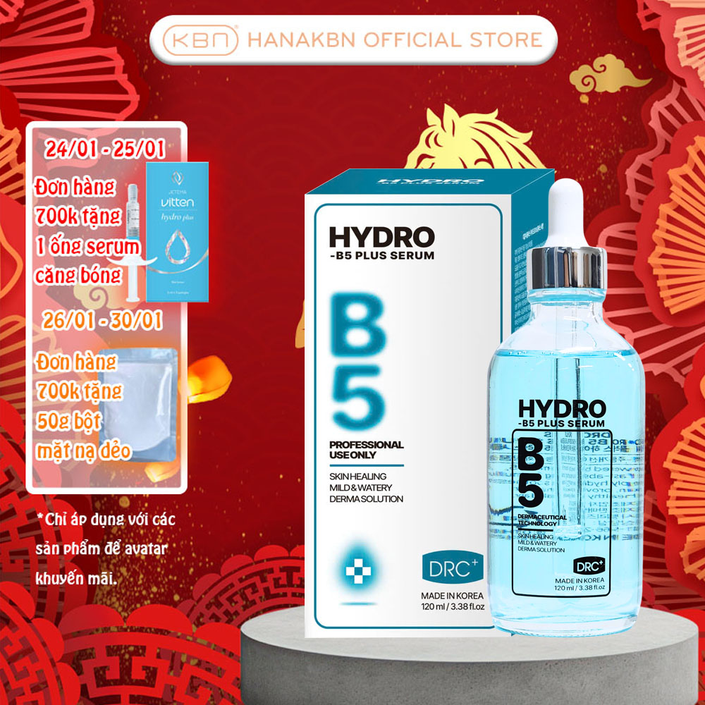[KHUYẾN MÃI] Serum Hydro B5 Plus Dưỡng Chất Chuyên Sâu Hỗ Trợ Phục Hồi Da DRC+ 120ml