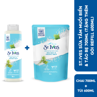 [Mua 1 tặng 1 Túi Refill] SỮA TẮM ST.IVE 700ml (Tùy chọn Bơ Yến Mạch/ Cam chanh/ Muối biển)