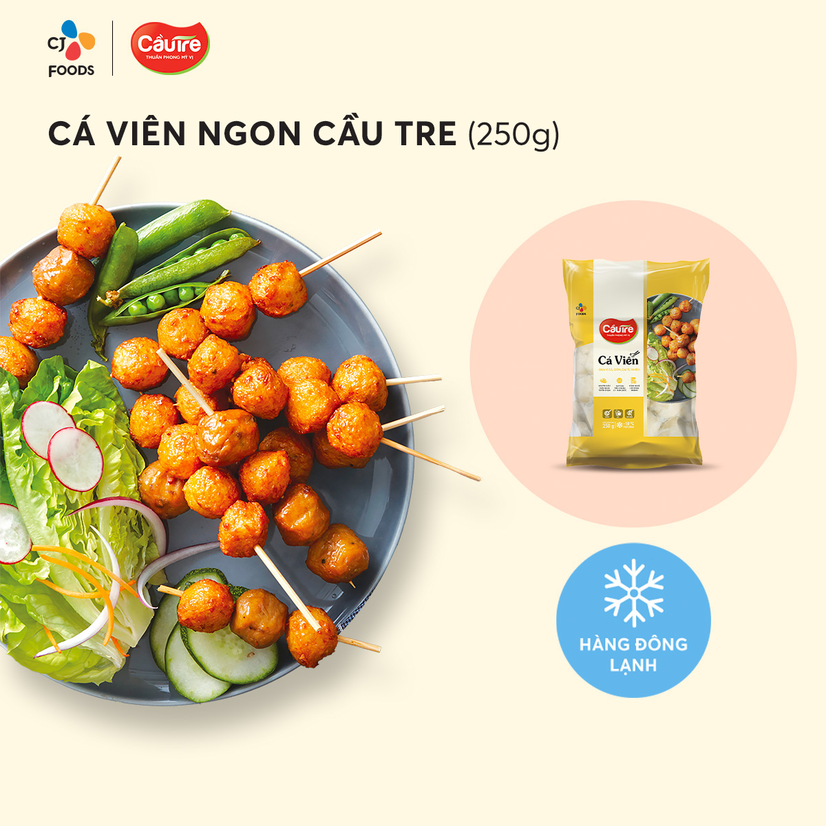 [HCM-HN] Cá viên ngon Cầu Tre 250g hoặc 500g