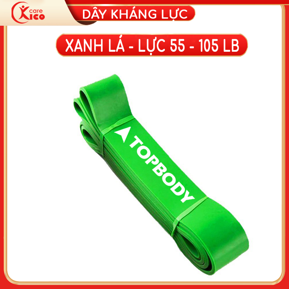 Dây kháng lực Power Band đa năng, hõ trợ các bài tập toàn thân chính hãng TOPBODY - T3 - DKHAL01