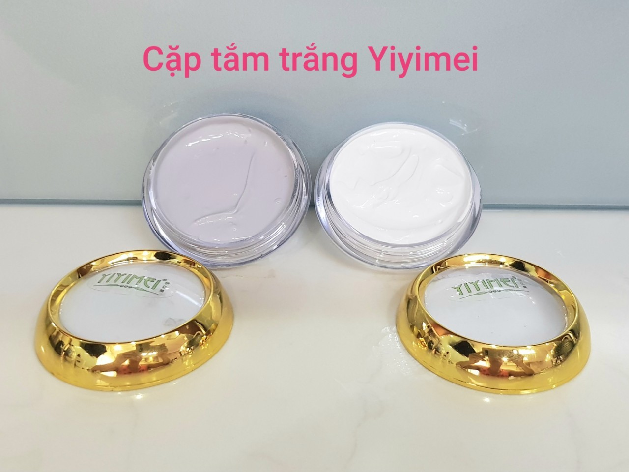 Tắm trắng Yiyimei làm trắng da che các khuyết điểm trên da Kem body yiyimei tinh chất rong biển và ngọc trai - Tắm trắng Yiyimei
