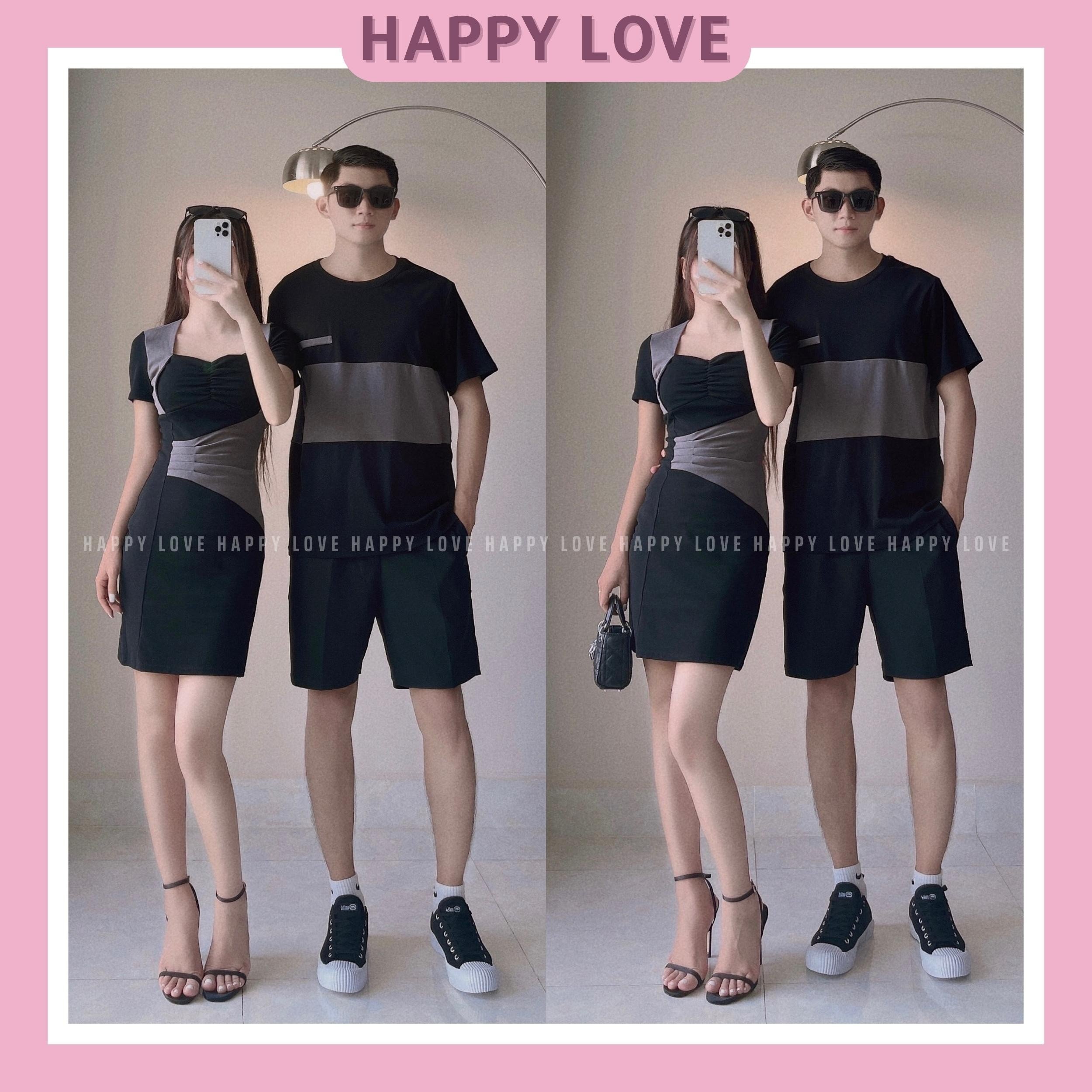 Đồ cặp nam nữ set áo váy đôi mùa hè thời trang couple màu be kem cao cấp  HAPPYLOVE H070 | Shopee Việt Nam