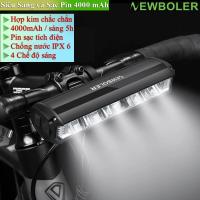 Đèn pha Led xe đạp NEWBOLER 3000 Lumen 4000mah có thể sạc lại chống nước IPX6 Đèn có thể cắt ánh sáng tuyệt đối