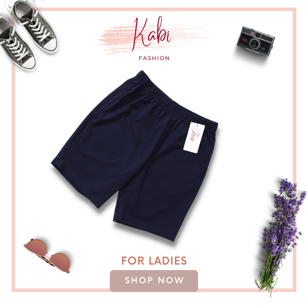 Quần đùi nữ KABI short legging ngắn dáng ôm thun cotton bốn chiều màu trơn hồng xám xanh đen