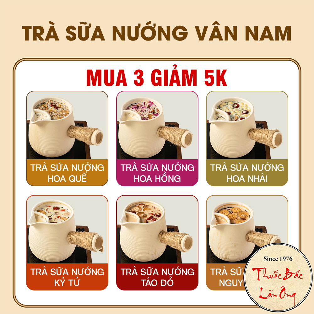 Trà sữa vân nam tổng hợp các set trà sữa nướng tự chọn nguyên liệu làm trà sữa - Lãn Ông