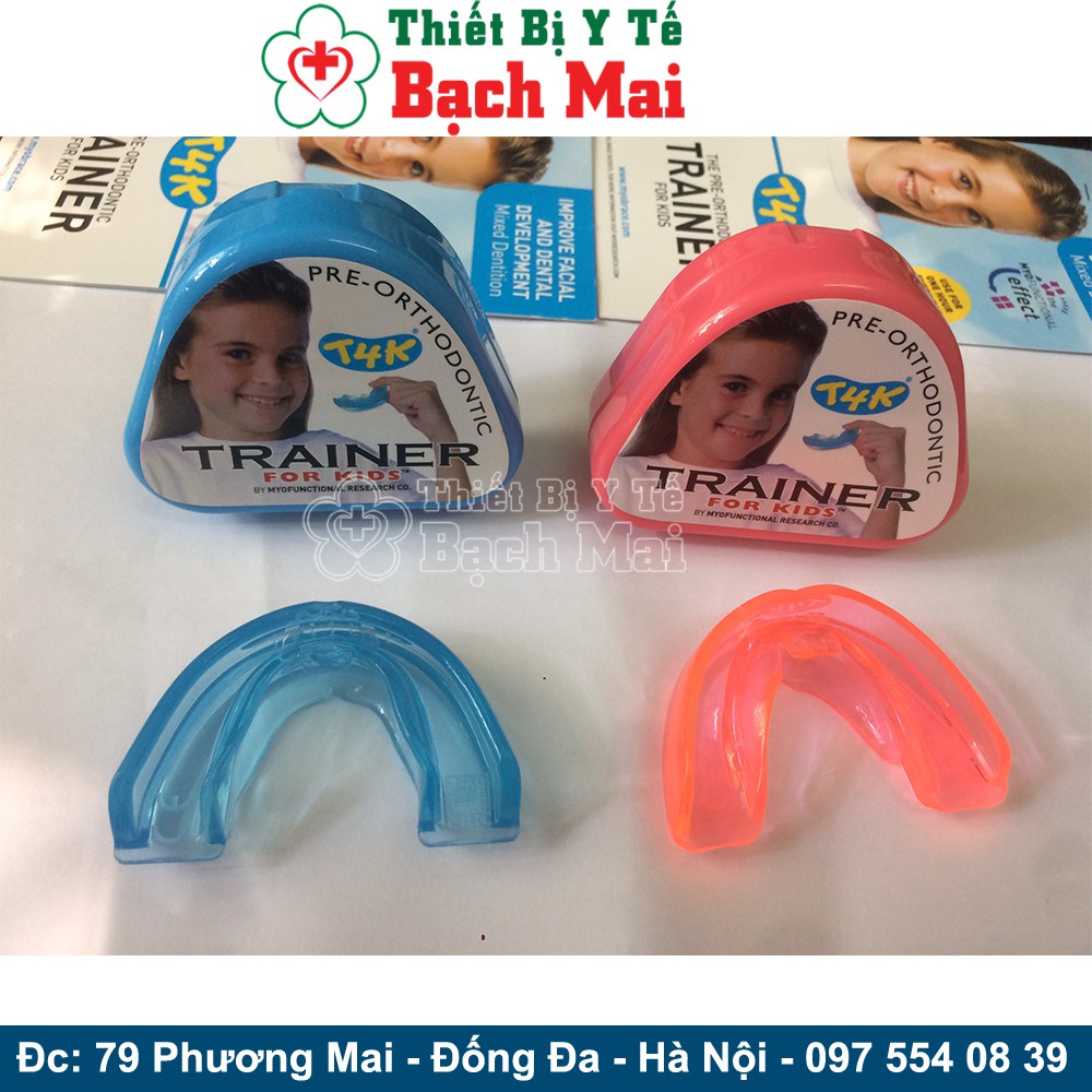 Máng Chỉnh Răng Cho Trẻ Trainer For Kids T4K Hồng - Xanh Nhập Khẩu Úc - Giai Đoạn 1