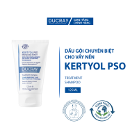Dầu gội Ducray Kertyol Pso Treatment Shampoo 125ml hỗ trợ làm sạch da đầu giảm tình trạng gàu cho da đầu có mảng bám và ngứa.