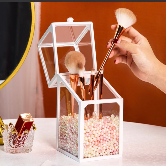 Hộp Đựng Cọ Bằng Thuỷ Tinh Cao Cấp