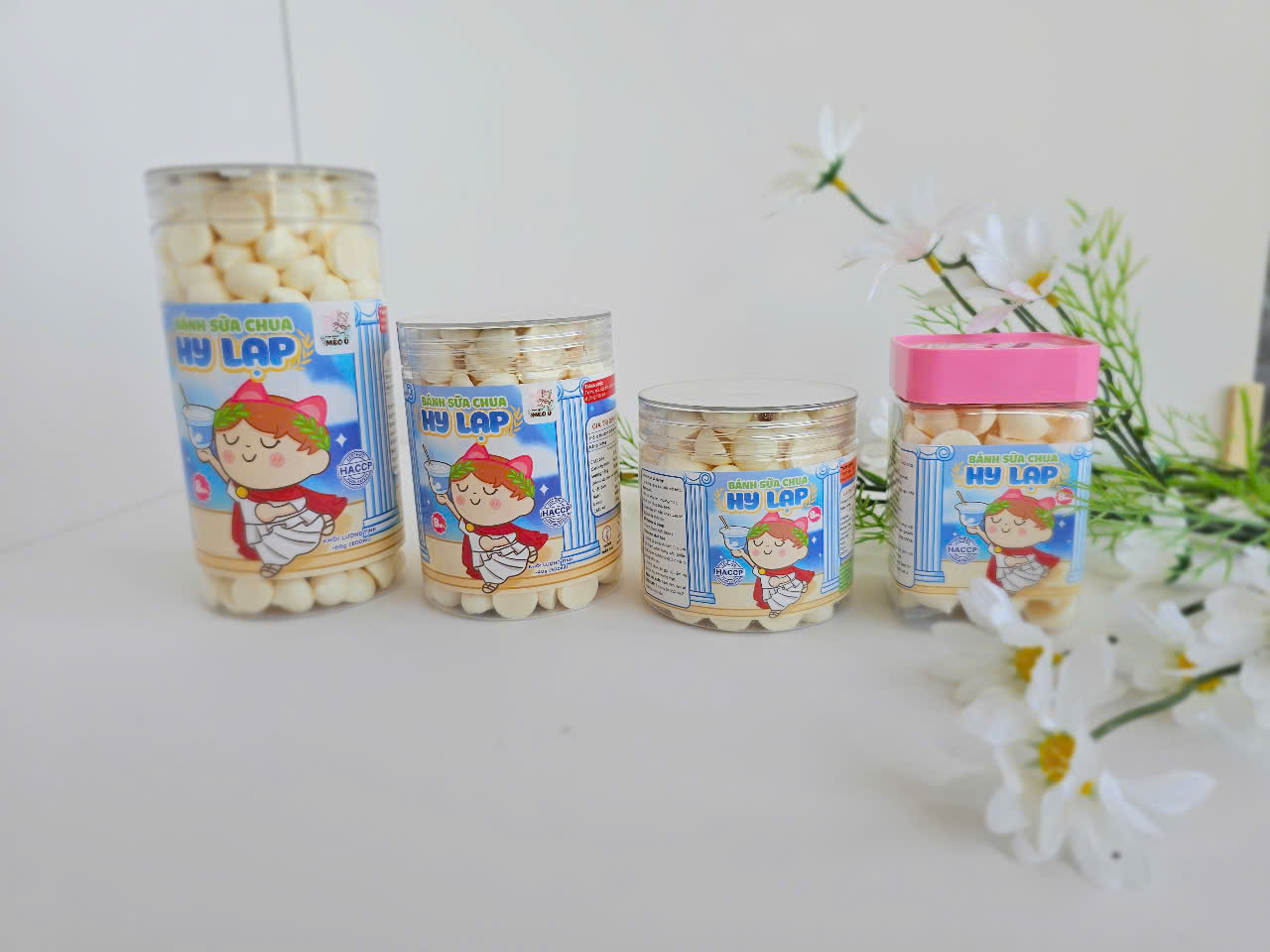 Bánh ăn dặm Bánh Sữa Chua Hy Lạp Tiệm Bánh Mèo Ù Cho Bé nguyên vị đậm vị sữa chua