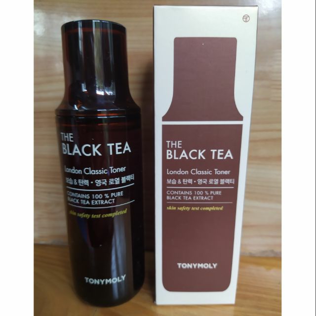 Nước Hoa Hồng Dưỡng Ẩm Chống Lão Hóa Trà Đen Tonymoly The Blacktea London Classic Toner.