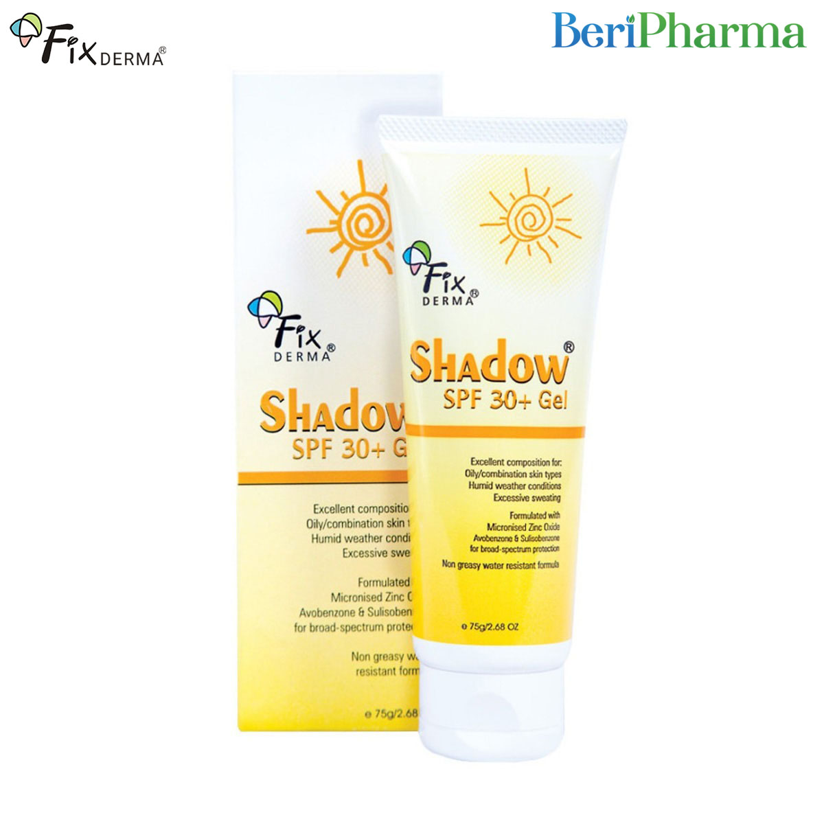 [Hcm]Fixderma Gel Chống Nắng Shadow Spf30+ Gel 75G