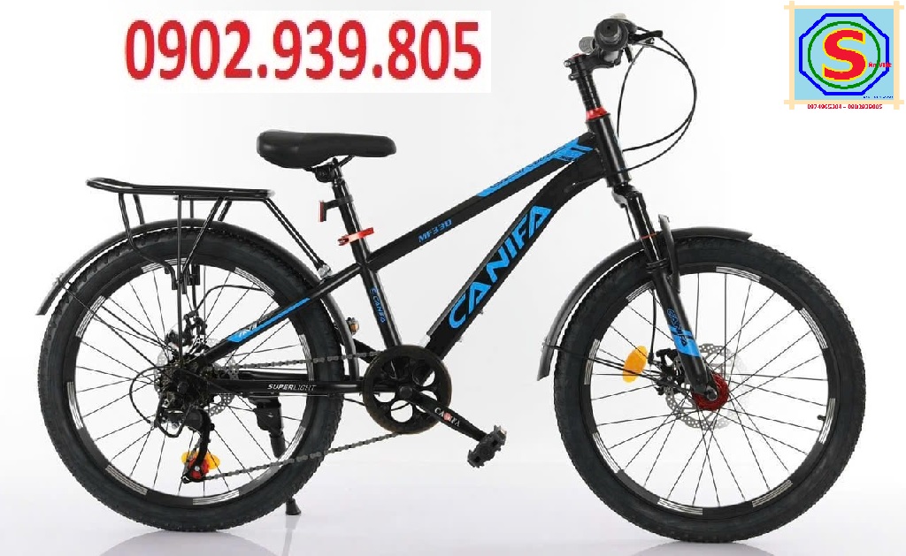 [LIÊN HỆ KHUYẾN MÃI SÂU] Xe đạp trẻ em địa hình 22 inch 1 líp thắng dĩa CANIFA MF220