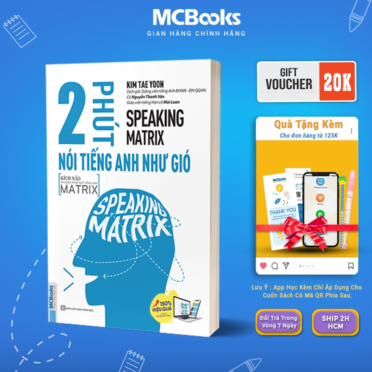 Sách - Speaking Matrix – 2 phút nói tiếng Anh như gió - McBooks