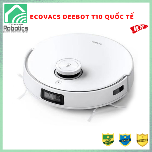 Robot Hút Bụi Lau Nhà Ecovacs Deebot T10 - Kích thước 362x362x103mm, Dung lượng 0.4L