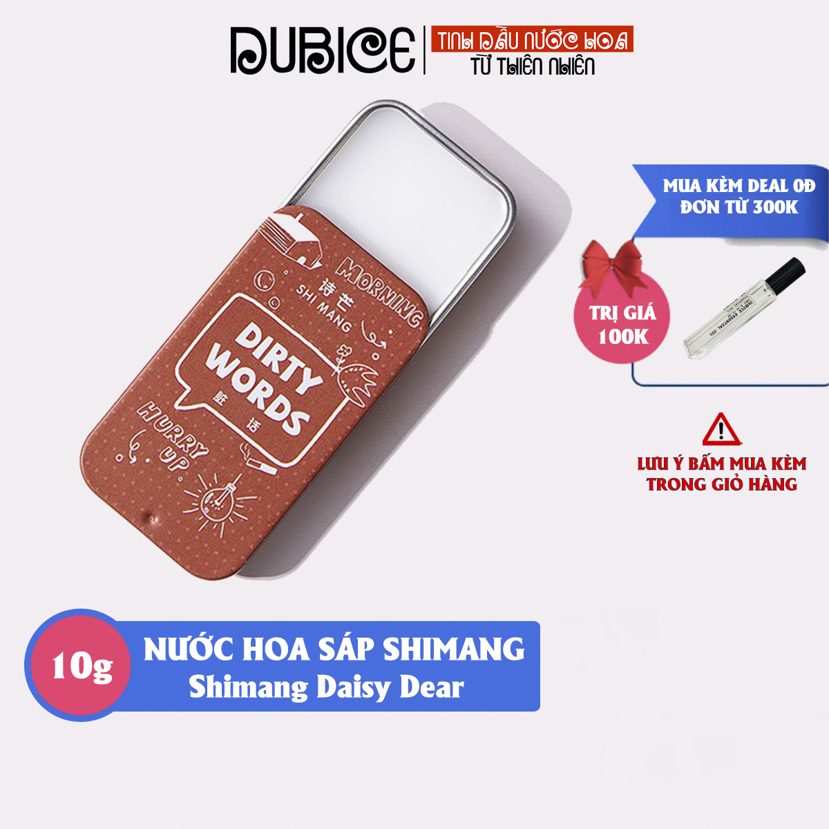 [Tphcm] Nước Hoa Khô Shimang Daisy Dear Dạng Sáp Khô 10G