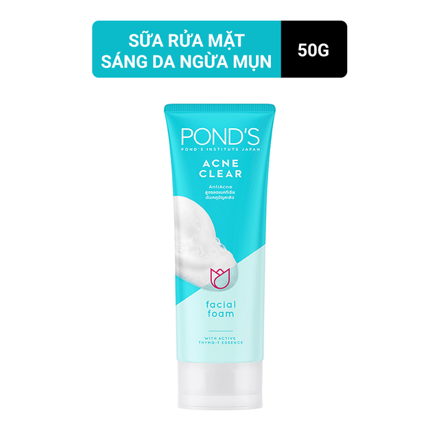 Combo 2 Tuýp Sữa Rửa Mặt Ngăn Ngừa Mụn Ponds Acne Clear 50G - 8999999058722