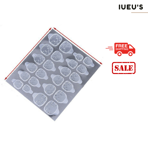 [HCM]Miếng dán móng silicone 1 tấm 24 miếng dùng để dán móng giả