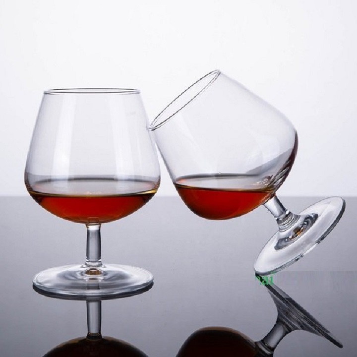 Ly thủy tinh  pha lê uống rượu vang đỏ cốc uống sâm panh chân thấp 250 ml cao cấp