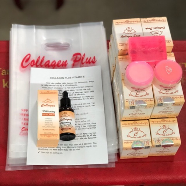 COMBO SERUM VÀ KEM COLLAGEN PLUS VIT E