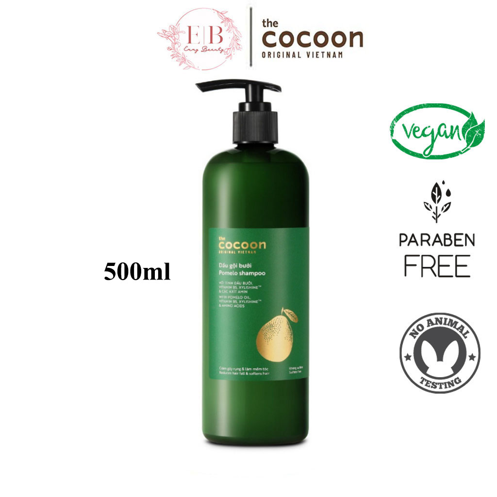 Bộ dầu gội bưởi Pomelo Cocoon 310ml + Dầu xả bưởi Pomelo Cocoon 310ml