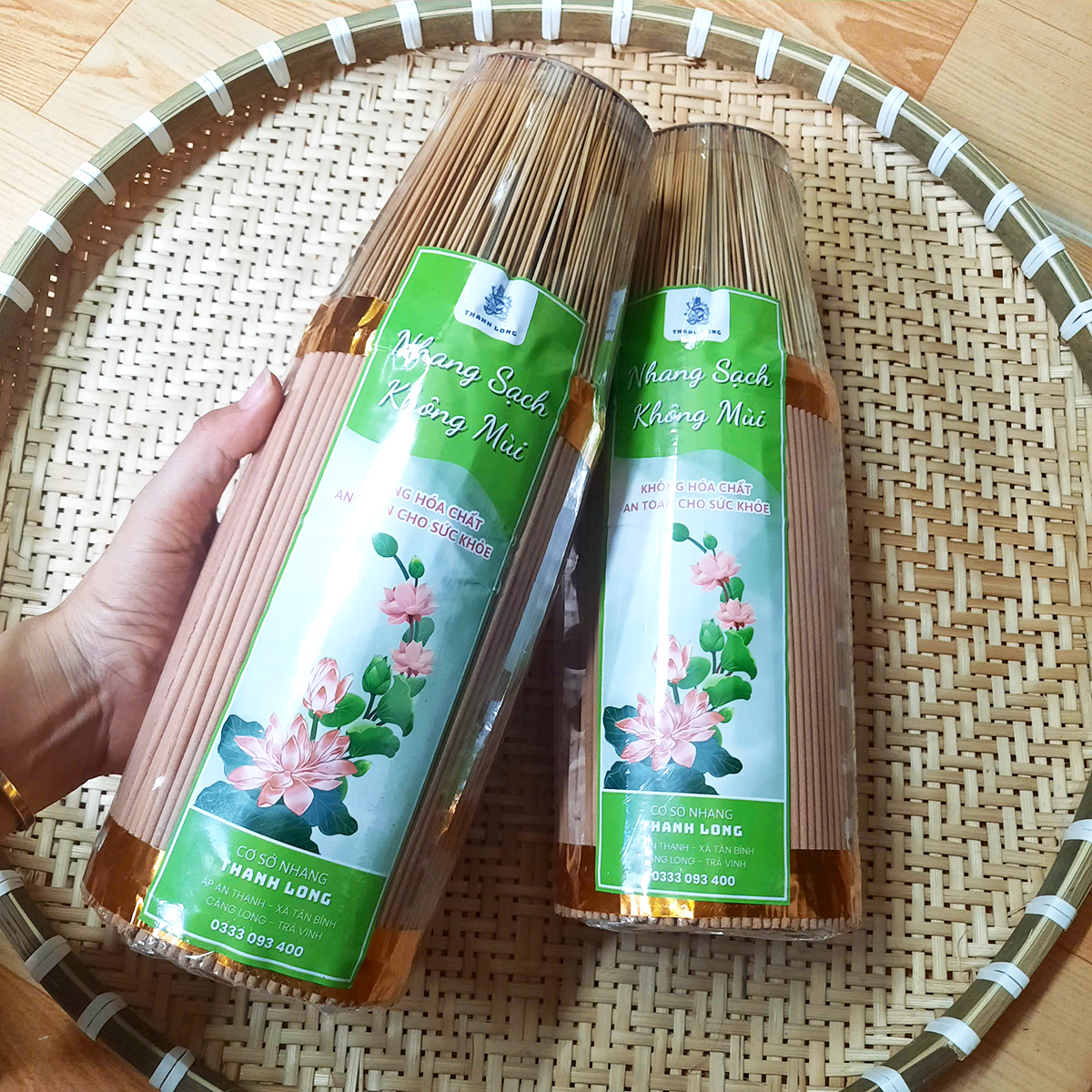 Nhang Thanh An Sạch Không Mùi 1KG - Chân Mộc Cao Cấp Không Dược Hại Nguyên Liệu Việt Nam