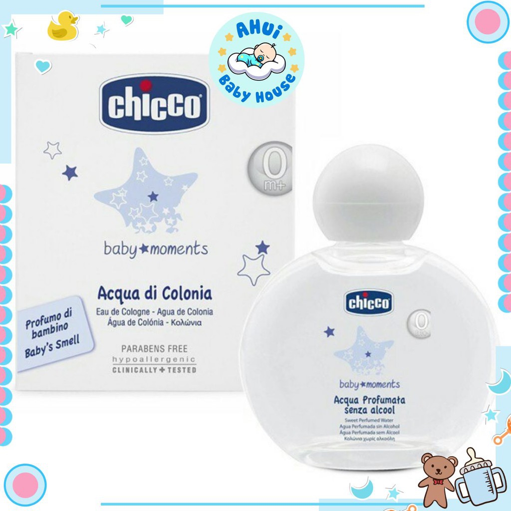 Nước Hoa Hương Tự Nhiên 0M+ Chicco 100ml Cho Bé Thơm Mát Cả Ngày