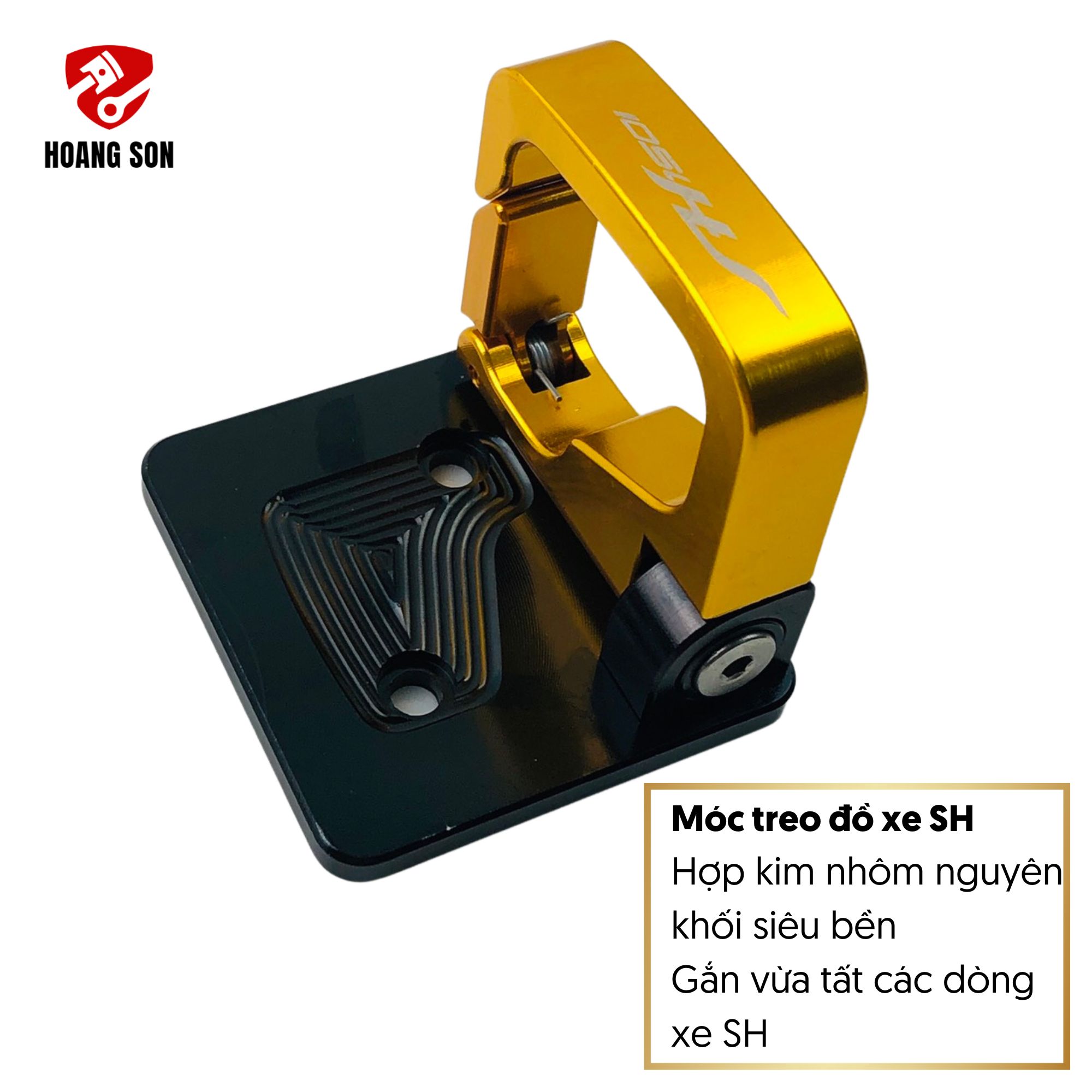 Móc treo đồ xe SH làm bằng kim loại nhôm nguyên khối CNC anode lên màu siêu bền dòng nhập khẩu-móc t