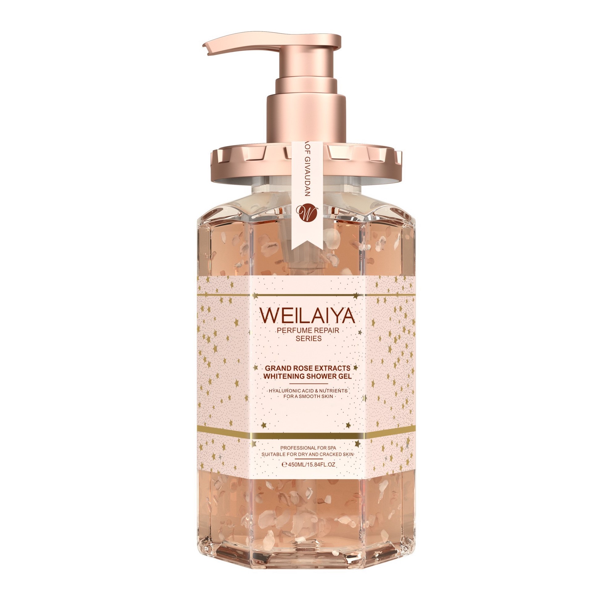 Sữa Tắm Trắng Da Hoa Trà Camellia - Hoa Hồng Damask - Hoa Cúc Vạn Thọ Weilaiya 450ml