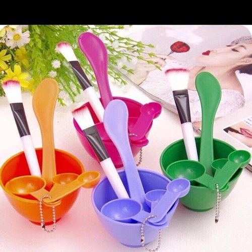 Bộ Chén Cọ Trộn Đắp Mặt Nạ 6 Món Dụng Cụ Trộn Mặt Na