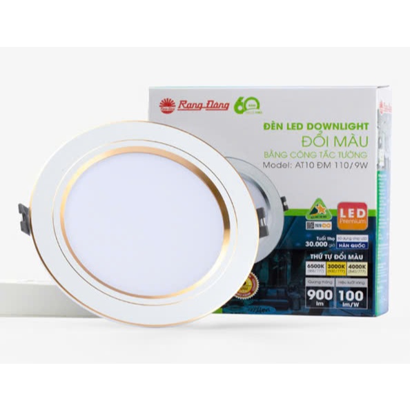 Đèn LED âm trần Rạng Đông Đèn downlight đổi màu 3W 5W 7W 9W 12W chính hãng