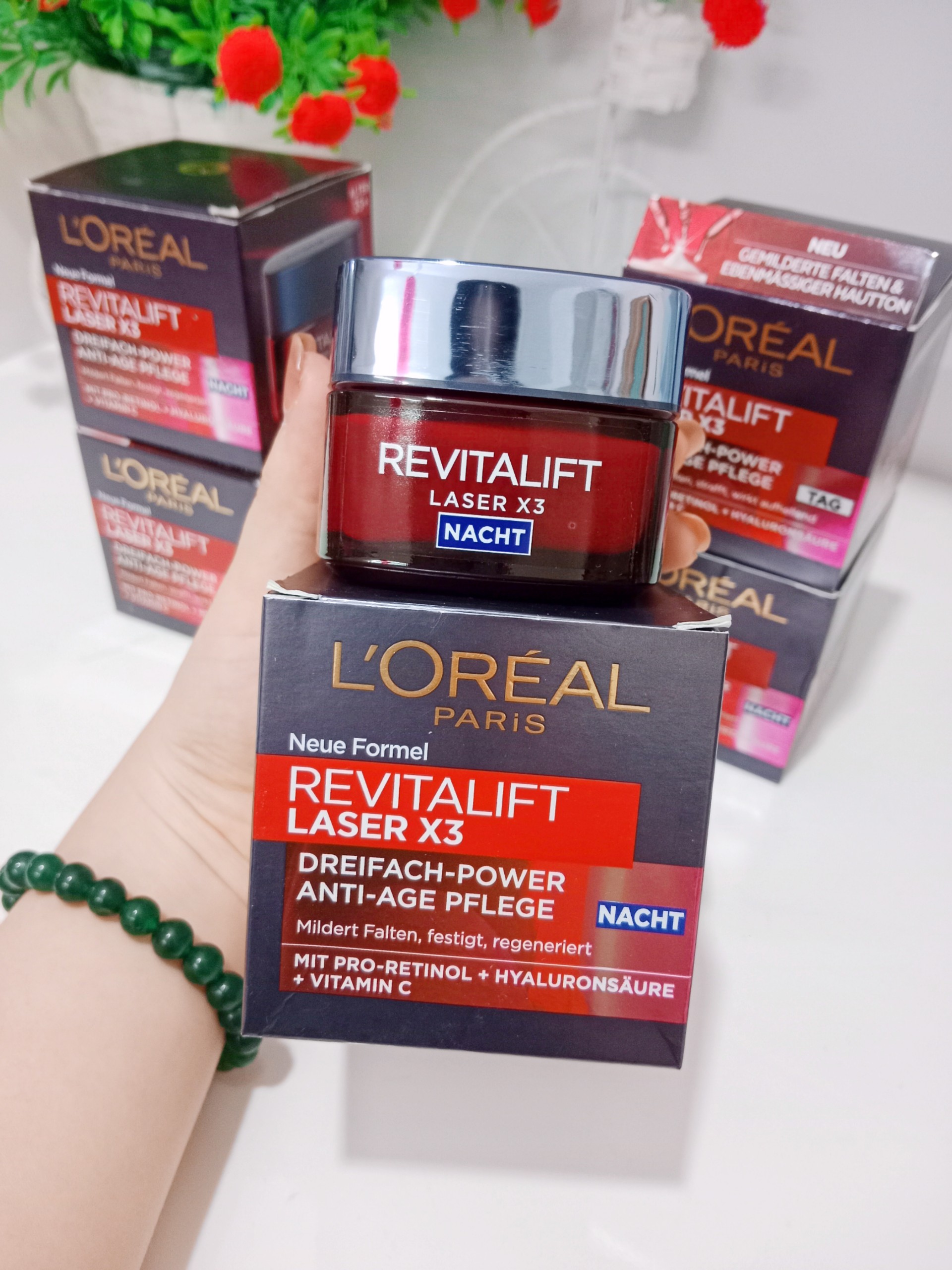 [NỘI ĐỊA ĐỨC] Kem dưỡng da chống nhăn LOreal Revitalift Laser X3 ban đêm giúp xoá mờ nếp nhăn chống 