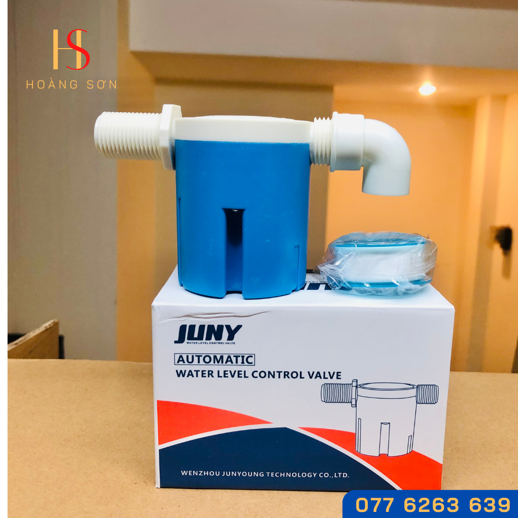 Phao Cơ Chống Tràn JUNY ( Ngang Φ27) - Tự ngắt khi đầy cho hệ thống bể nước bồn nước hồ bơi bồn cầu 