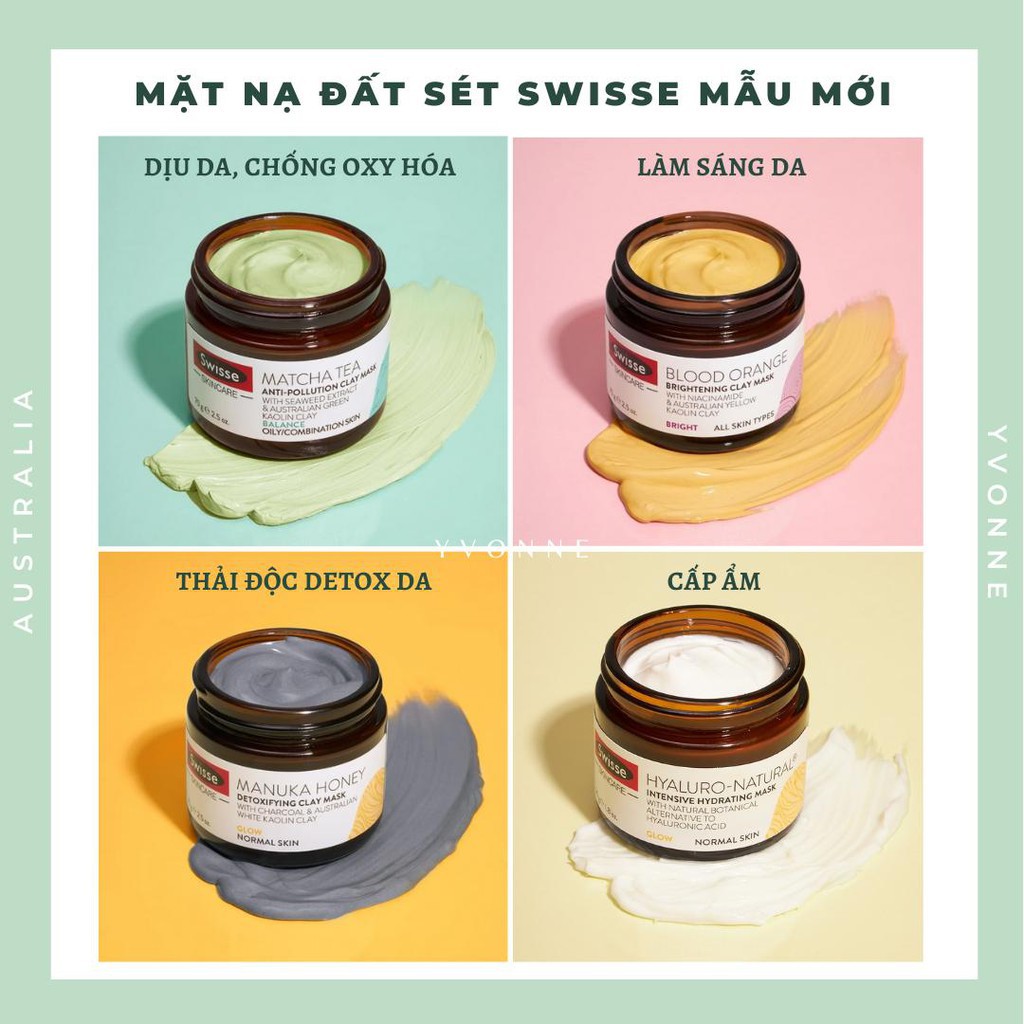 [Mẫu Mới]Mặt Nạ Thải Độc (Detox) Và Làm Sạch Da Swisse Detoxifying Facial Mask