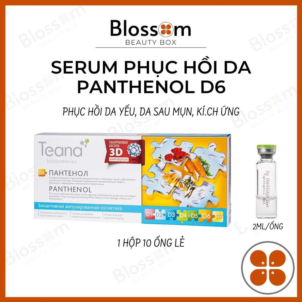 [Hcm][ Chính Hãng ] Serum Phục Hồi Da Yếu Da Mụn Panthenol D6 Teana 20Ml