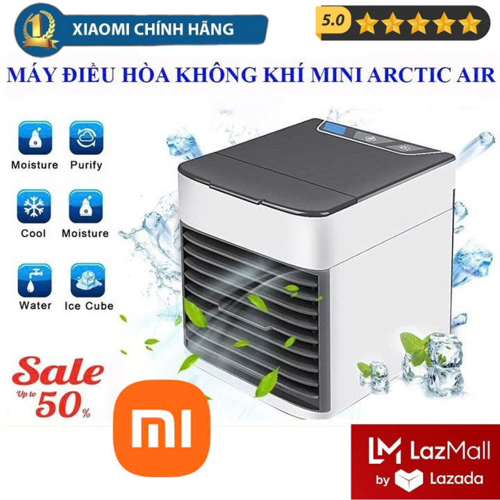 (HÀNG CHÍNH HÃNG) LazMall DEAL SIÊU SỐC Sale 50% Quạt Nước Đá Xiaomi Quạt Điều Hòa Hơi Nước Mini Côn