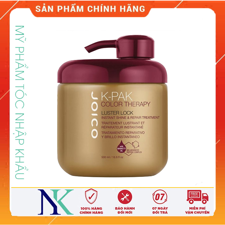 [Hcm]Hấp Dầu Dưỡng Màu Tóc Nhuộm Joico K - Pak Color Therapy Luster Lock 500Ml