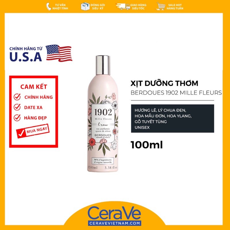 Nước Hoa Toàn Thân Berdoues 1902 (Body Mist)