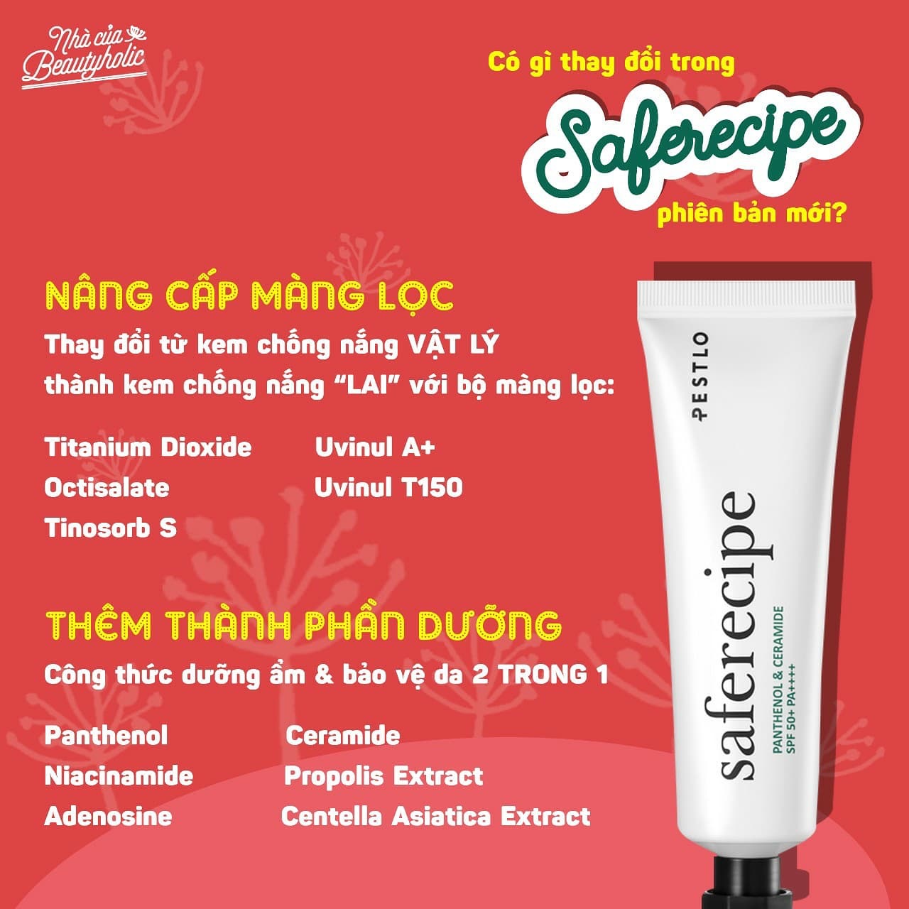 [HCM][Nhacuabeautyholic] Kem chống nắng Pestlo SafeRecipe Sun Essence