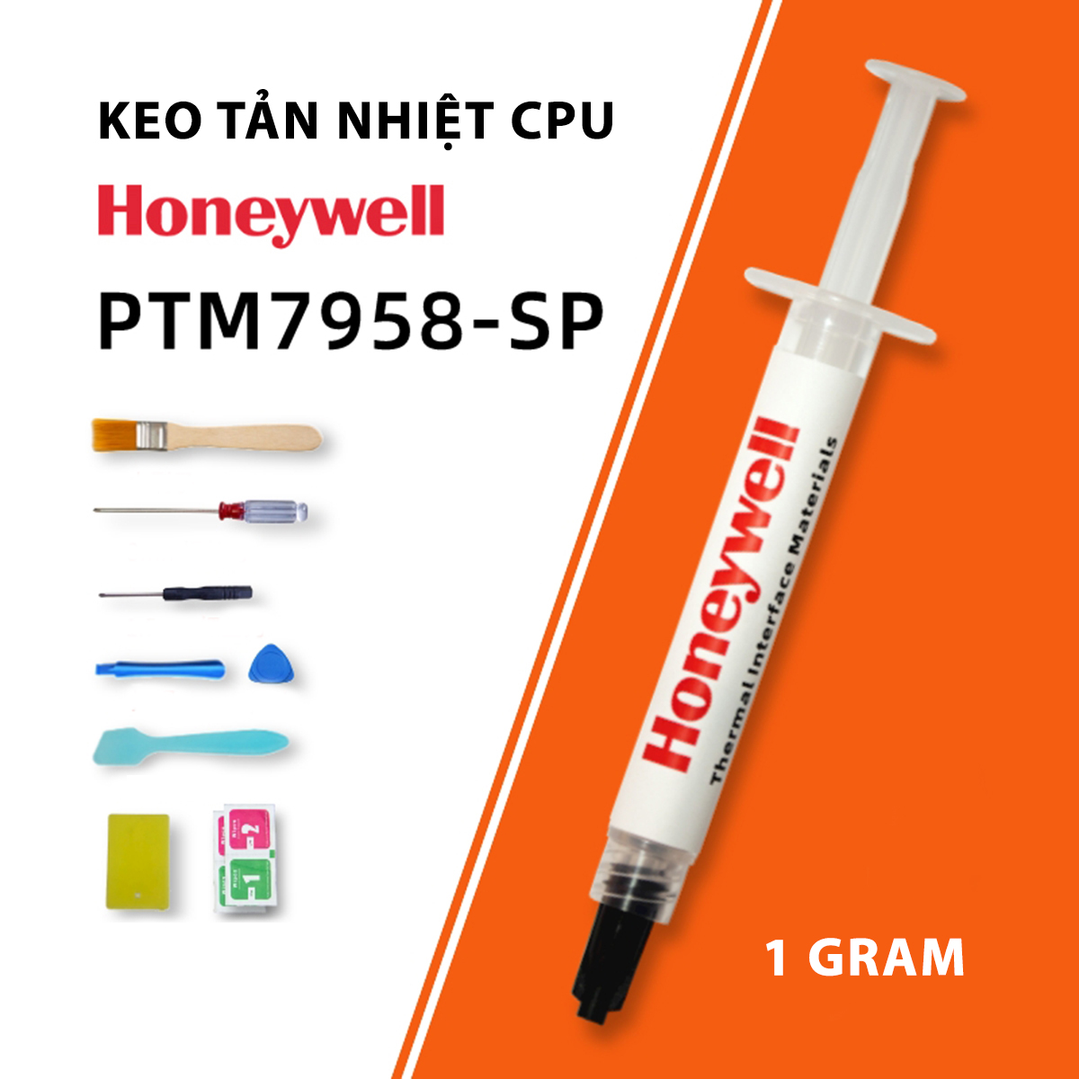 Keo tản nhiệt CPU Honeywell PTM7958 SP / PTM7950 SP 1gram 3gram chuyên dụng cho CPU GPU Máy tính Lap