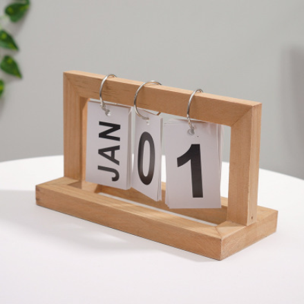 Lịch để bàn lật số 2025 phong cách Vintage DECOSA
