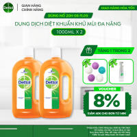 Combo 2 Chai Dung Dịch Diệt Khuẩn Khử Mùi Đa Năng Dettol chai 1L