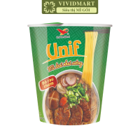 [LY LẺ] - UNI-PRESIDENT - Mì Unif ly 4 vị: Bò Rau Thơm Lẩu Kim Chi Chua Cay Tôm Chua Cay Bò Hầm (62g/ly) - Unif mì ly Mì Dzai Dzai