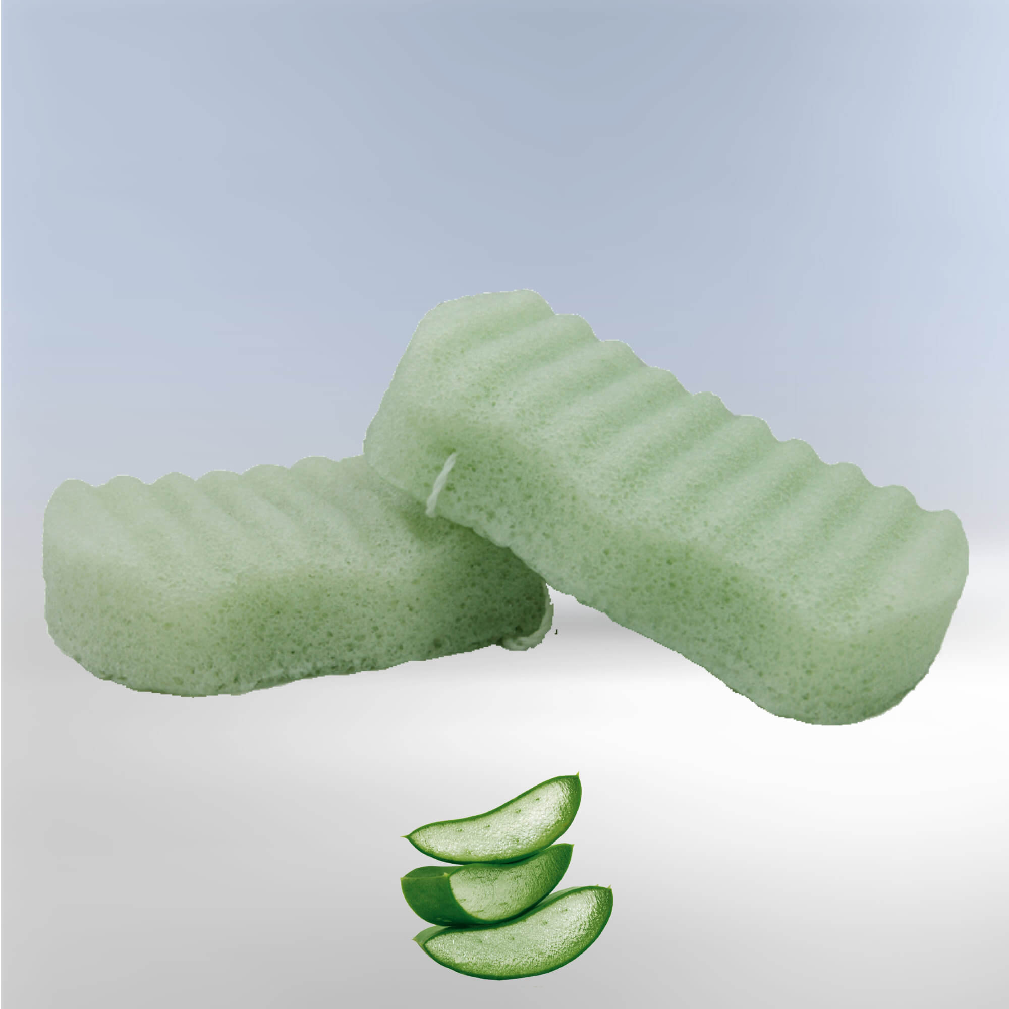 Bông Tắm Bông Rửa Mặt Konjac Ekoko Aloe Vera