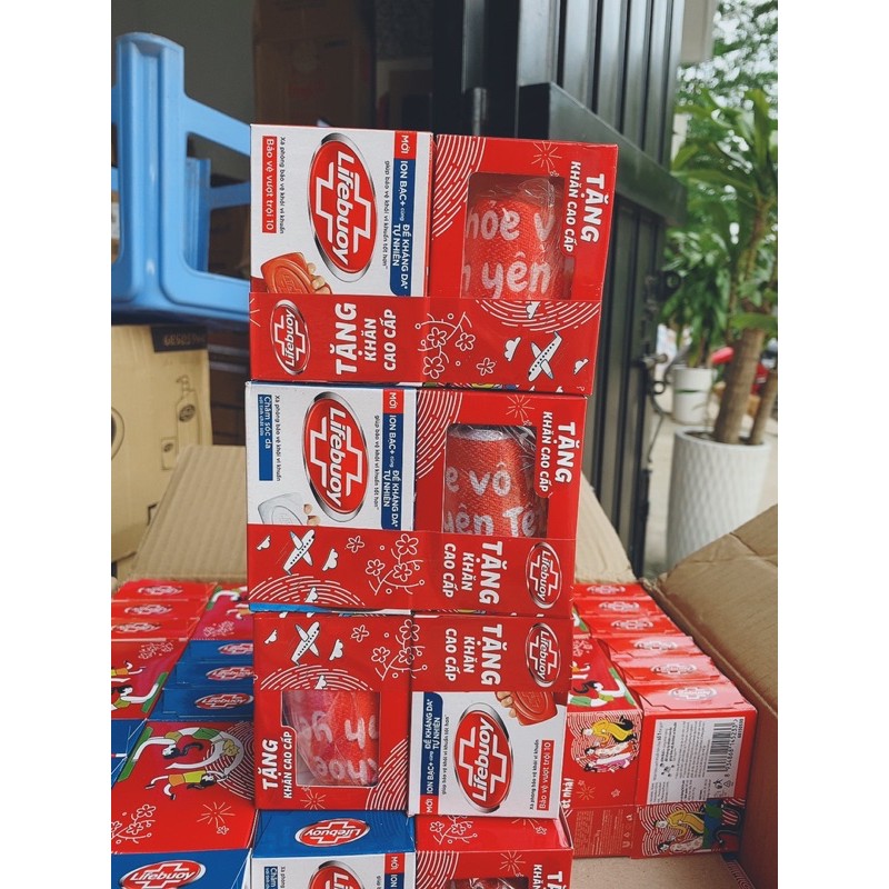 [Hcm]Combo 3 Xà Bông Cục Lifebuoy Mát Lạnh Sản Khoái 90G Tặng Kèm Khăn Cao Cấp