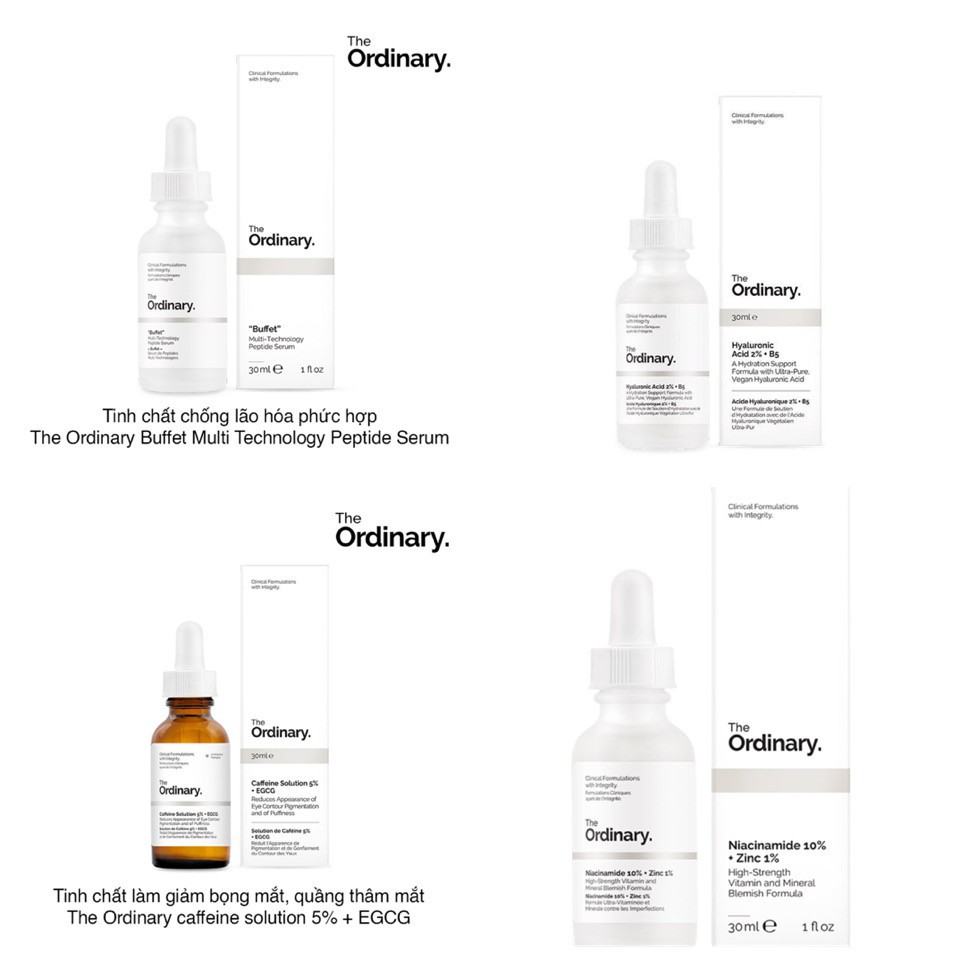 (Hh - Au) [Các Loại] Serum The Ordinary Dưỡng Da 30Ml Sản Phẩm Tốt Chất Lượng Cao Cam Kết Như Hình Đảm Bảo Chính Hãng An Toàn Cho Người Sử Dụng