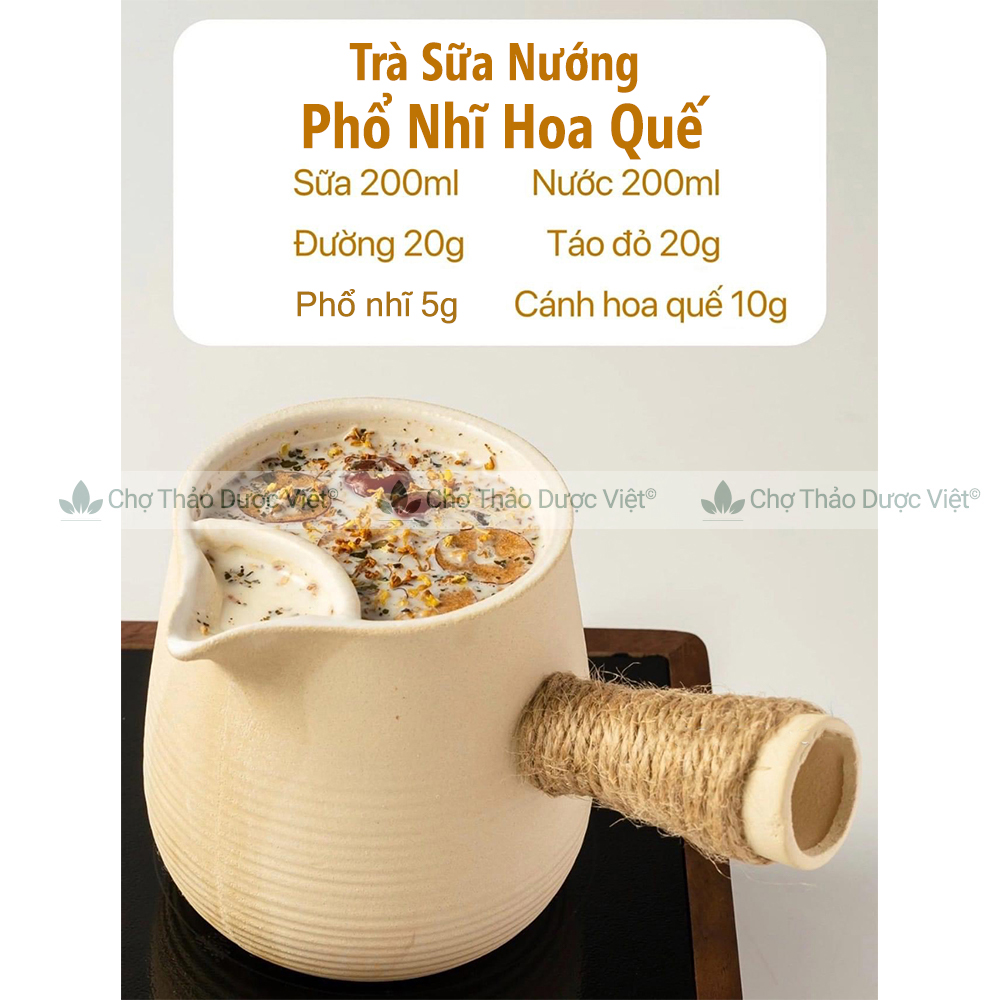 Set làm trà sữa nướng Vân Nam các set mix sẵn kèm nguyên liệu làm trà sữa tự chọn - Chợ Thảo Dược Vi