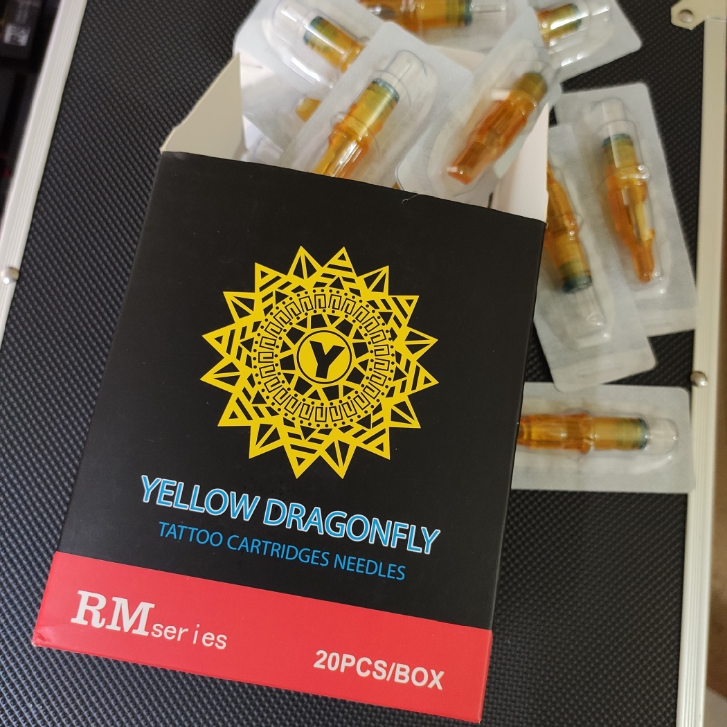 Kim xăm Pen 15RM đánh màu Yellow Dragonfly ( 20 kim / 1 hộp )