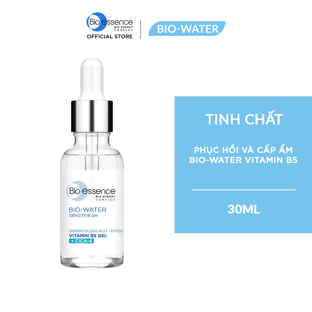 [G] Tinh chất serum phục hồi và cấp ẩm Bio-Essence Bio-Water Bio gel Vitamin B5 + Cica-4 30ml/chai