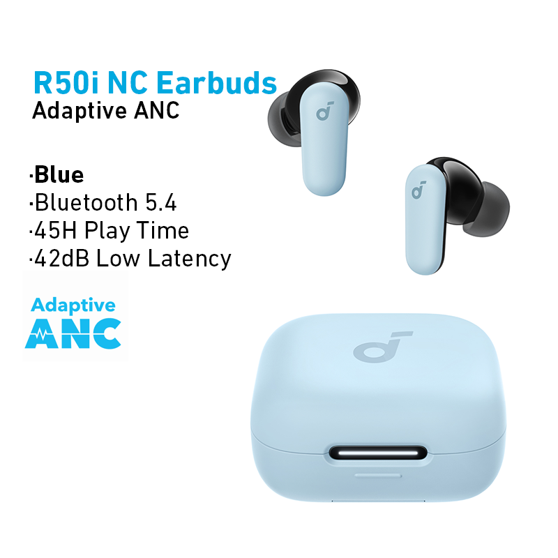 【TWS+ Stand】Soundcore by Anker R50i NC tai nghe không dây Adaptive ANC Bluetooth 5.4 tai nghe TWS 42