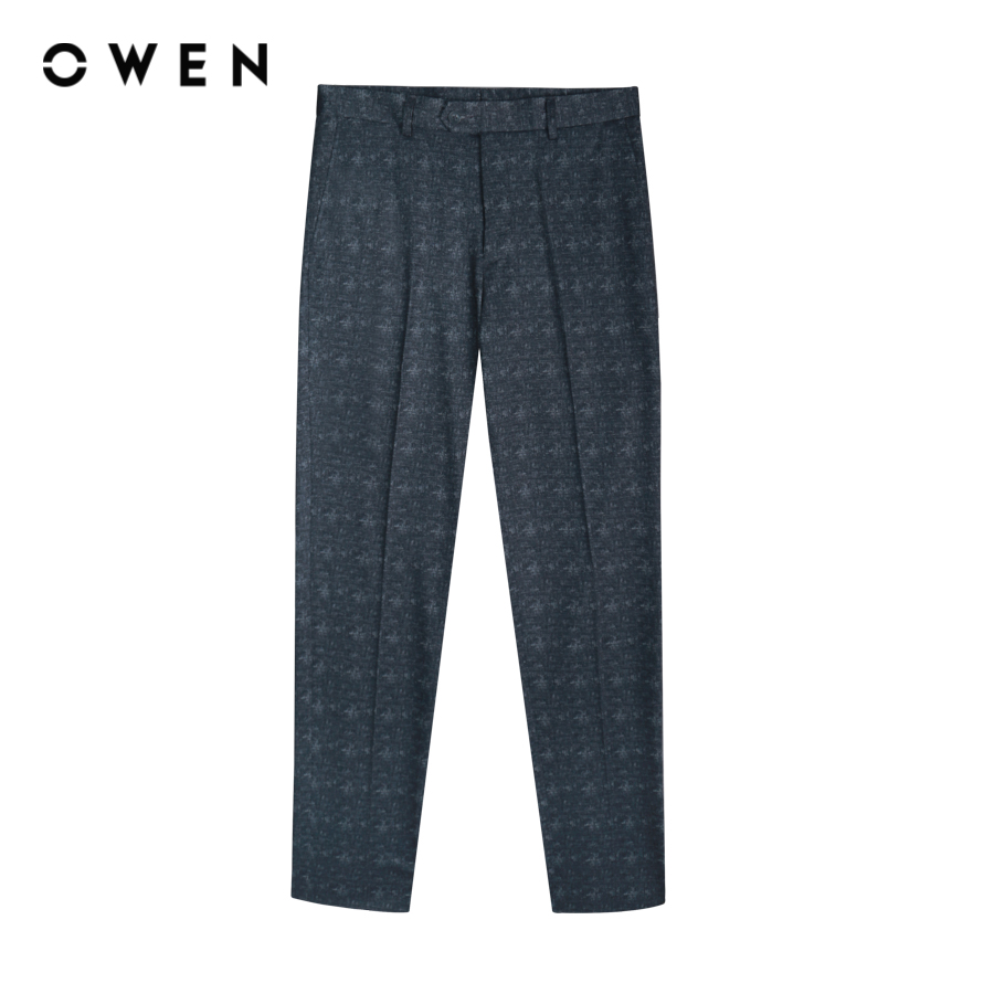 OWEN - Quần tây Trendy QD220682 màu Ghi chất liệu Knit